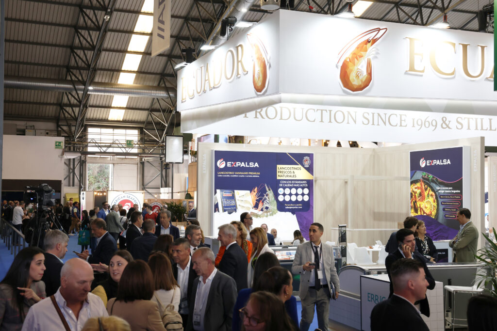 EL CAMARÓN ECUATORIANO RATIFICÓ SU CALIDAD  PARA EL MERCADO EUROPEO CON PRESENCIA EN CONXEMAR 2025